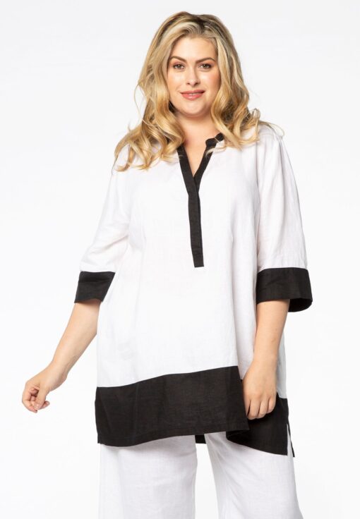 Yoek Tuniek colourblock | Zwart | Maat 50/52
