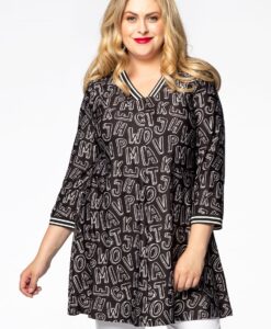 Yoek Tuniek wide bottom MIA | Zwart | Maat 38/40