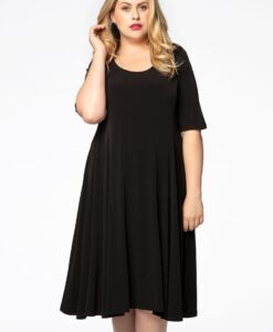 Yoek Jurk princess | Zwart | Maat 42/44