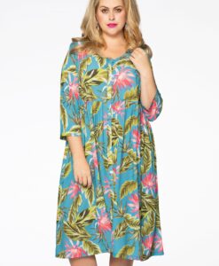 Yoek Jurk met knoopjes HAWAII | Multi | Maat 46/48