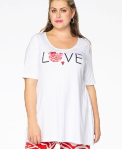 Yoek Tunic flare love | Wit | Maat 42/44