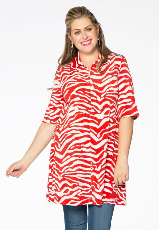 Yoek Tuniek wide bottom | Rood | Maat 42/44