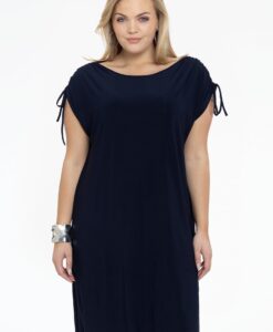 Yoek Jurk met strikjes | Blauw | Maat 42/44