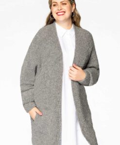 Yoek Cardigan TEDDY | Grijs | Maat 42/44
