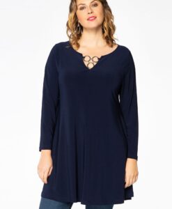 Yoek Tuniek wide bottom ringen | Blauw | Maat 42/44
