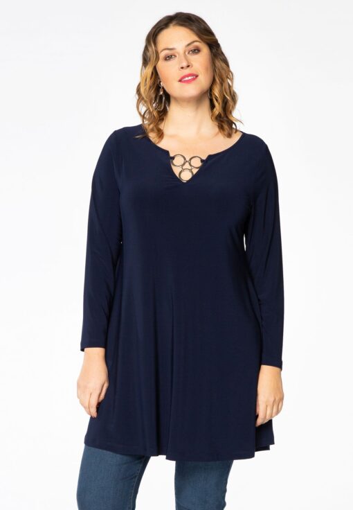 Yoek Tuniek wide bottom ringen | Blauw | Maat 42/44