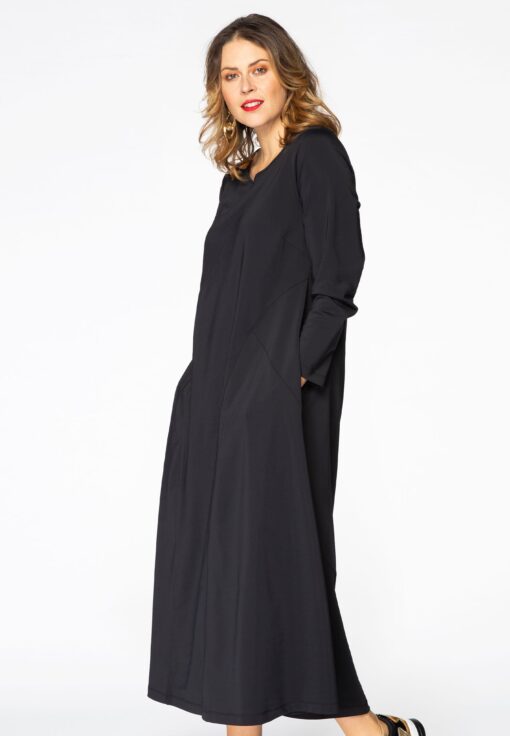 Yoek Jurk lang COCO | Zwart | Maat 38/40