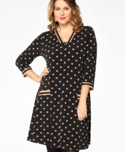 Yoek Tuniek strepen DOTS | Zwart | Maat 58/60