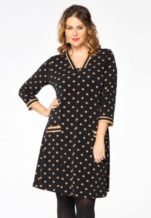 Yoek Tuniek strepen DOTS | Zwart | Maat 58/60