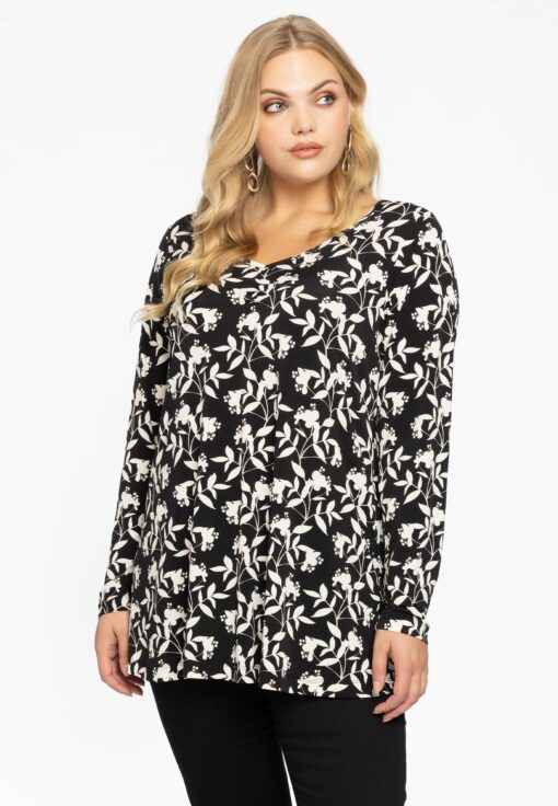 Yoek Tuniek flare WILLOW | Zwart | Maat 58/60