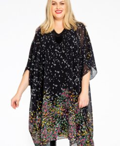 Yoek Jurk vierkant EDEN | Zwart | Maat 38/40