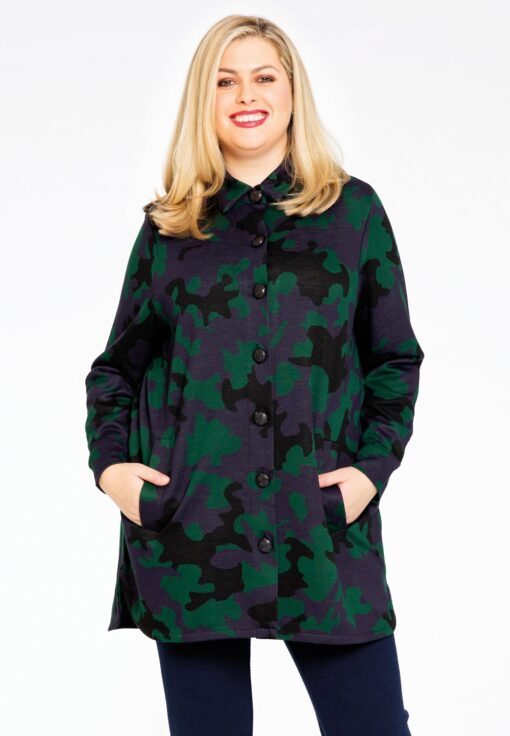 Yoek Blouse-vest CAMOUFLAGE | Groen | Maat 38/40