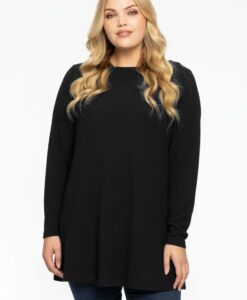 Yoek Tuniek flare boothals | Zwart | Maat 38/40