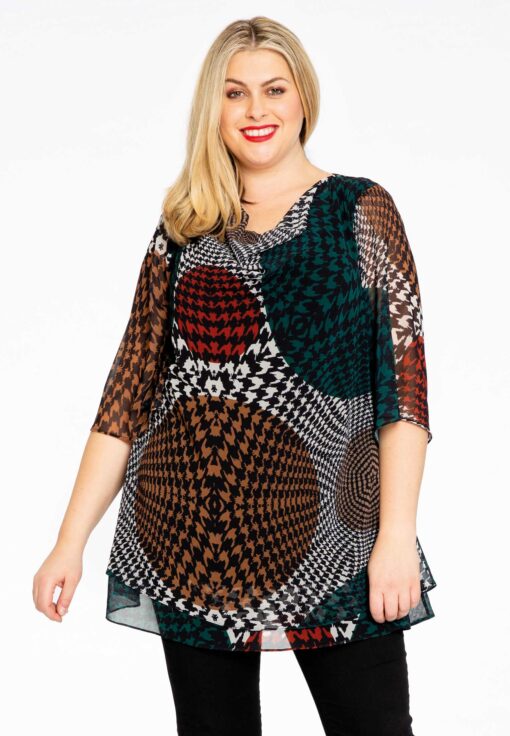 Yoek Tuniek met watervalhals ESCHER | Multi | Maat 50/52