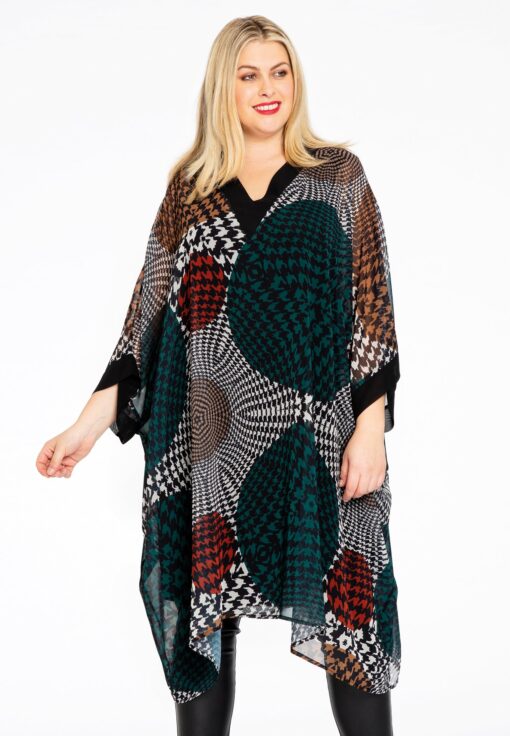 Yoek Kaftan-jurk ESCHER | Multi | Maat 42/44