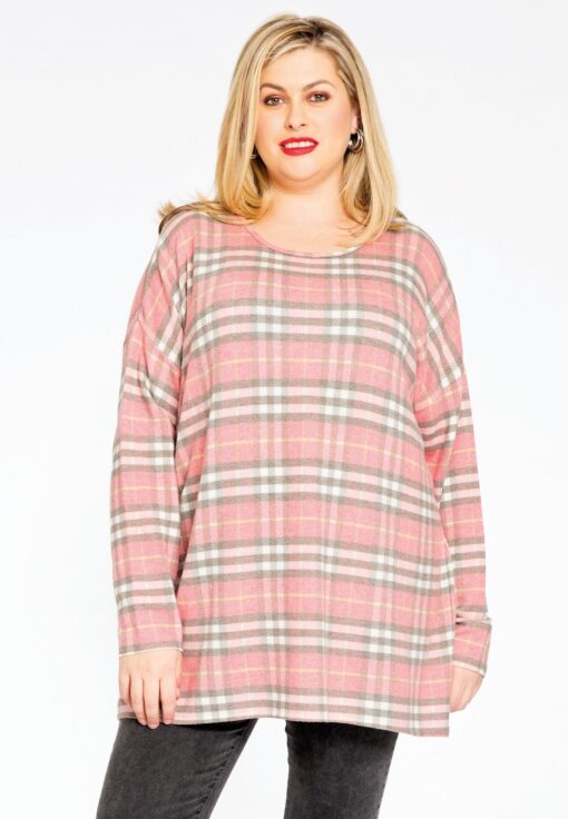 Yoek Pullover KYLA | Roze | Maat 50/52