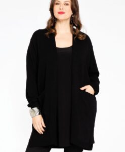Yoek Vest met zakken | Zwart | Maat 38/40