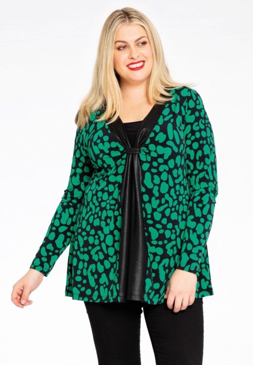 Yoek Shirt A-lijn BELLA | Zwart | Maat 42/44