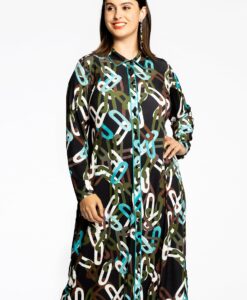 Yoek Blouse midi AMY | Zwart | Maat 54/56
