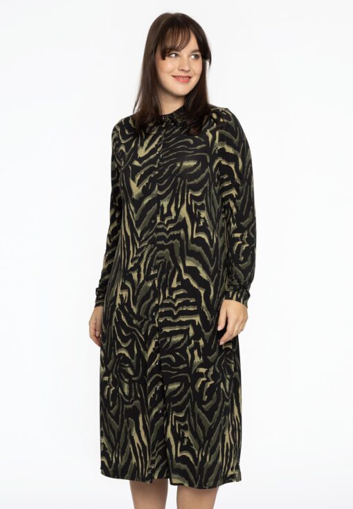 Yoek Blouse midi KAMEO | Groen | Maat 38/40