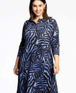 Yoek Dress A-line strass KAMEO | Blauw | Maat 38/40