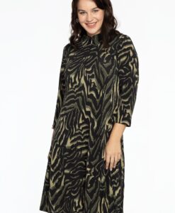 Yoek Dress A-line strass KAMEO | Groen | Maat 38/40