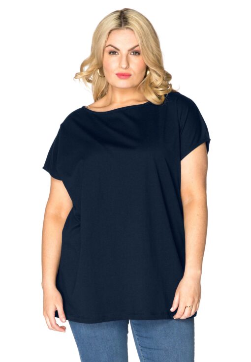 Yoek T-shirt kapmouwen | Blauw | Maat 38/40