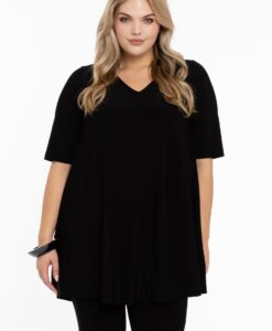 Yoek Tuniek Swing short sleeve | Zwart | Maat 42/44