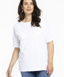 Yoek T-shirt wijd | Wit | Maat 38/40