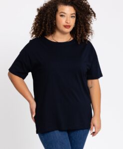 Yoek T-shirt wijd | Blauw | Maat 38/40