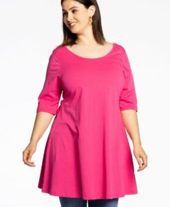Yoek Tuniek wide bottom | Roze | Maat 58/60
