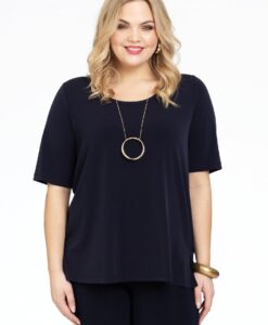 Yoek T-shirt A-lijn | Blauw | Maat 38/40