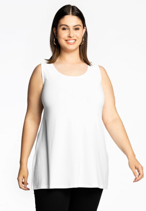 Yoek Top flare | Wit | Maat 46/48