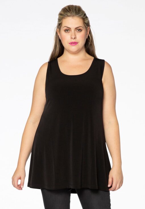 Yoek Top flare | Zwart | Maat 50/52
