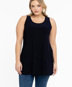 Yoek Top flare | Blauw | Maat 46/48