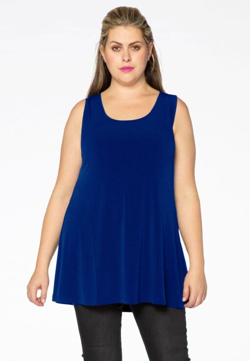 Yoek Top flare | Indigo | Maat 46/48
