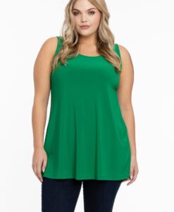 Yoek Top flare | Groen | Maat 38/40