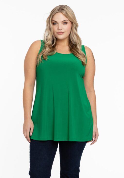 Yoek Top flare | Groen | Maat 38/40