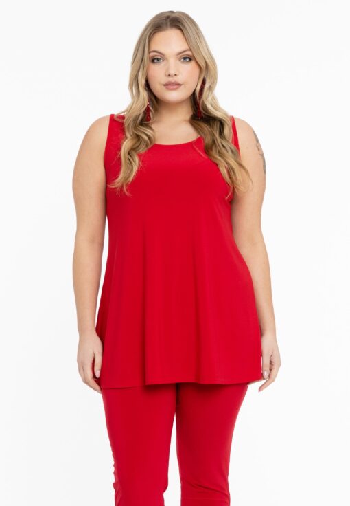 Yoek Top flare | Rood | Maat 38/40