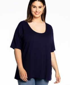 Yoek T-shirt A-lijn | Blauw | Maat 42/44