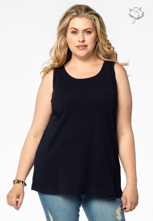 Yoek Top relax fit | Blauw | Maat 38/40