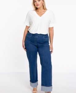 Yoek T-shirt v-hals | Wit | Maat 38/40