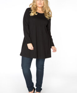 Yoek Tuniek wide bottom | Zwart | Maat 54/56