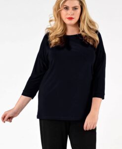 Yoek Shirt wide driekwart mouwen | Blauw | Maat 50/52