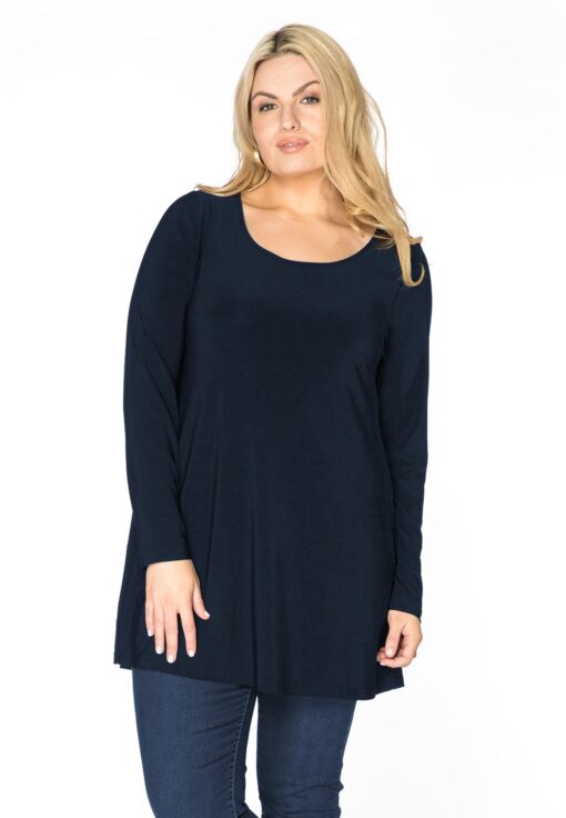 Yoek Tuniek lange mouwen flare | Blauw | Maat 38/40