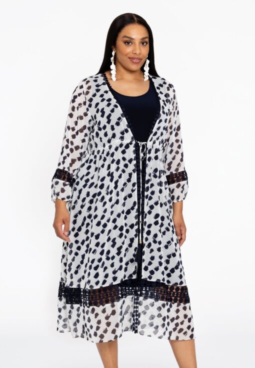 Yoek Cardigan PEGGY | Beige | Maat 50/52