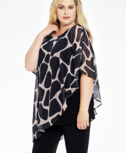 Yoek Tuniek asymmetrische | Bruin | Maat 42/44