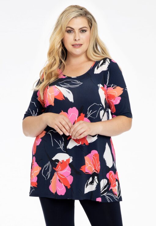 Yoek Tuniek flare LILY | Blauw | Maat 50/52