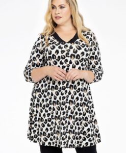 Yoek Tuniek wide bottom FELINE | Bruin | Maat 38/40
