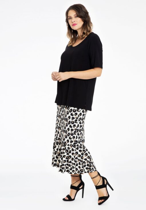 Yoek Rok met ruches FELINE | Bruin | Maat 42/44